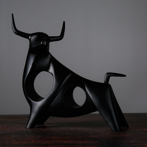 Scandinavische Stier Sculptuur Woondecoratie 0