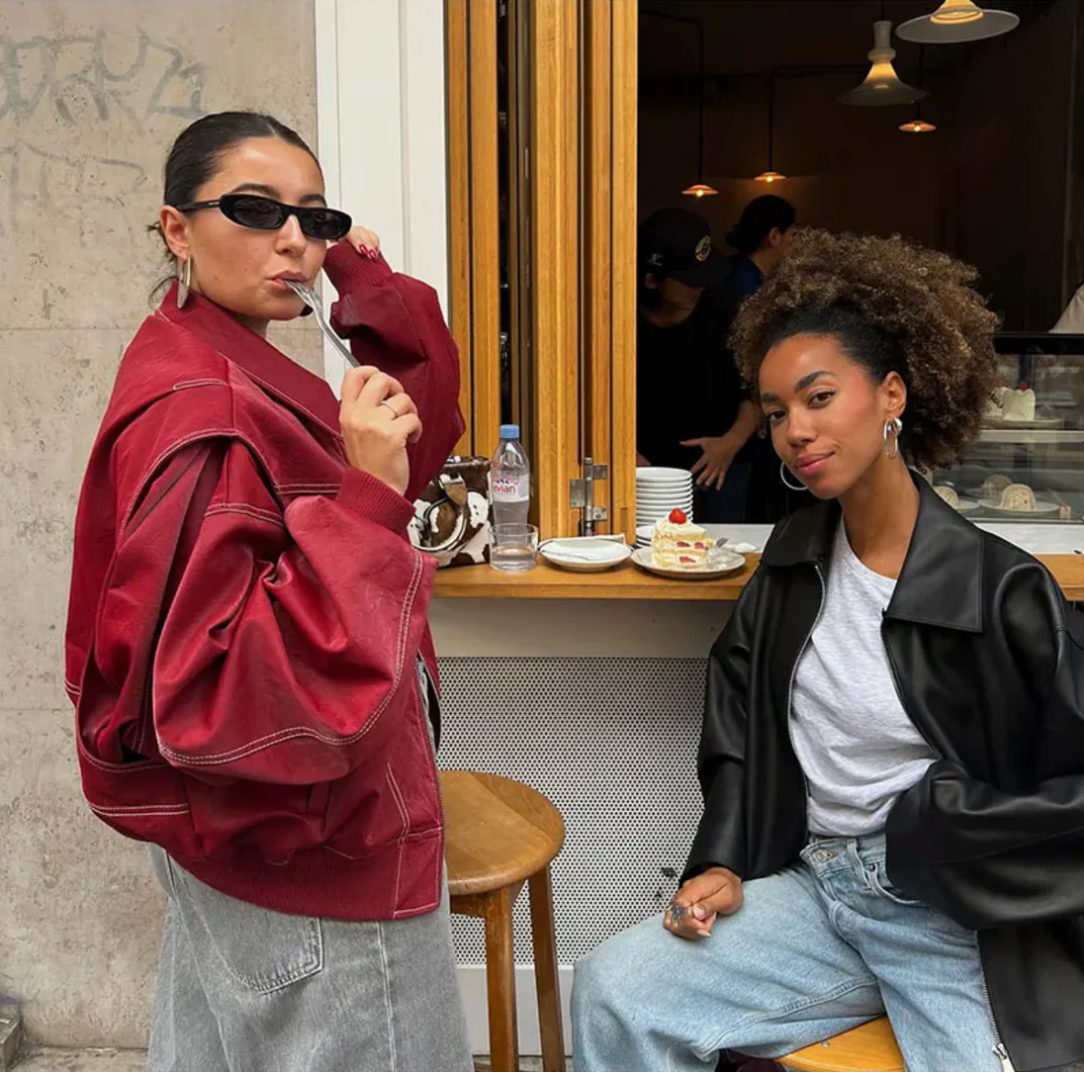 Heren Bomberjack Zwart Oversized Hittebestendig Casual-3