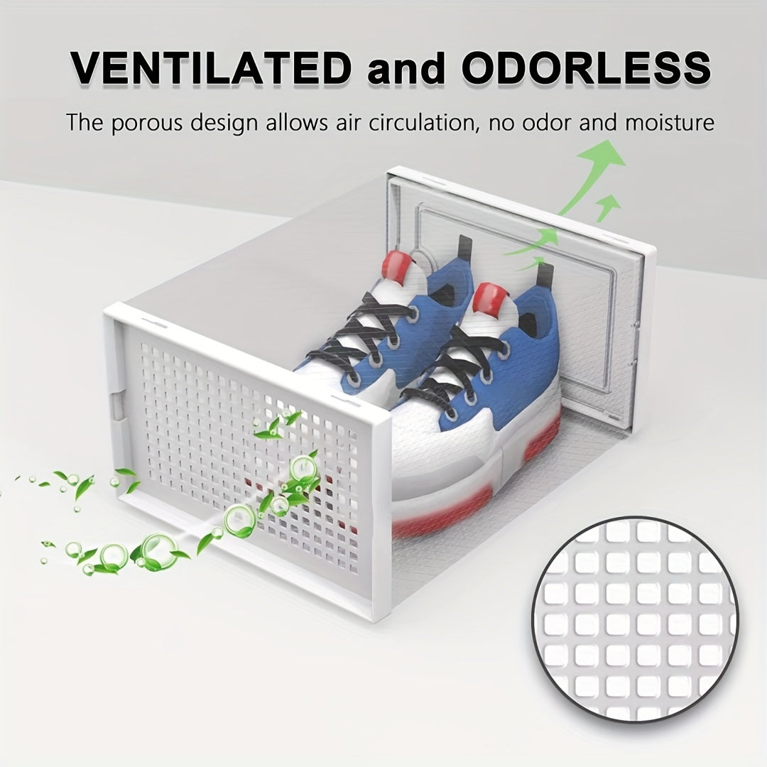 Schoenendozen Stapelbaar Transparant met Deksels 2