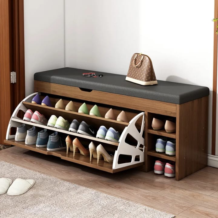 Schoenenkastbank 3-in-1 met Opklapsysteem 5
