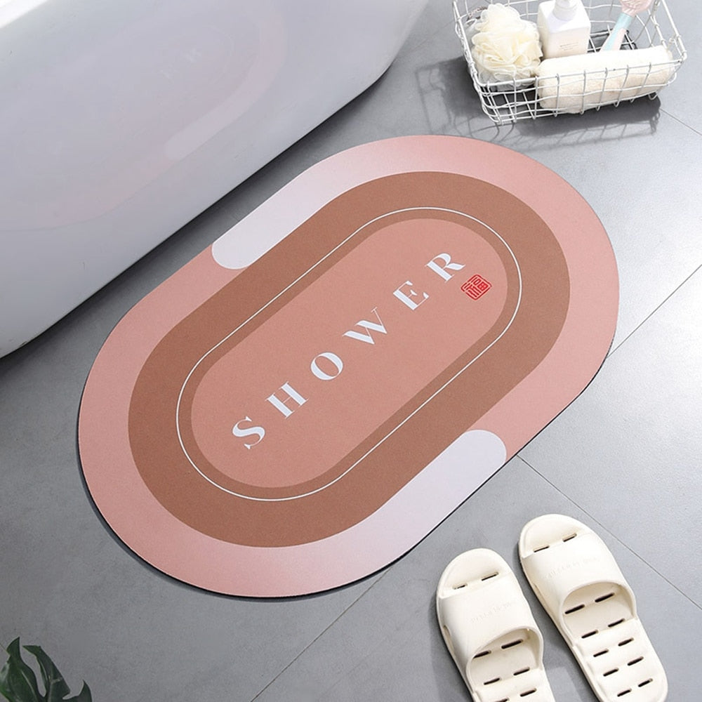 Sneldrogende antislip badkamermat