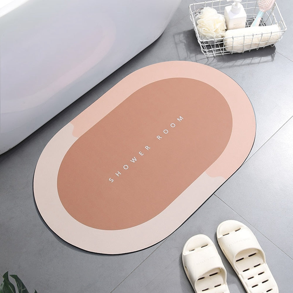 Sneldrogende antislip badkamermat
