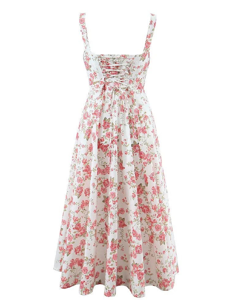 Bloemige Taille Shaper Jurk