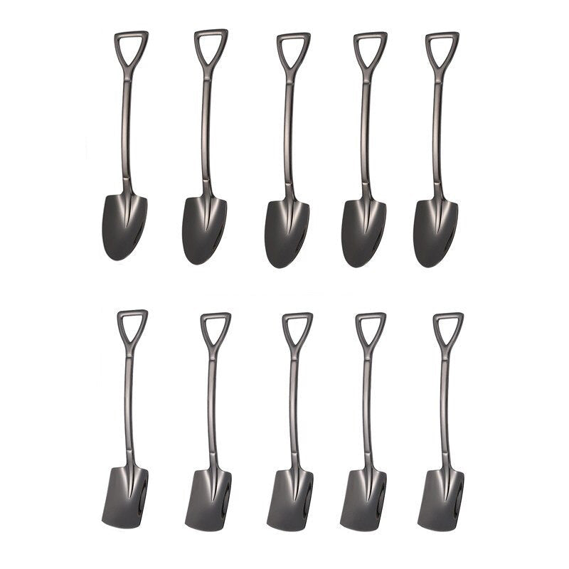 Set van 10 Koffielepels voor Dessert en Thee 0