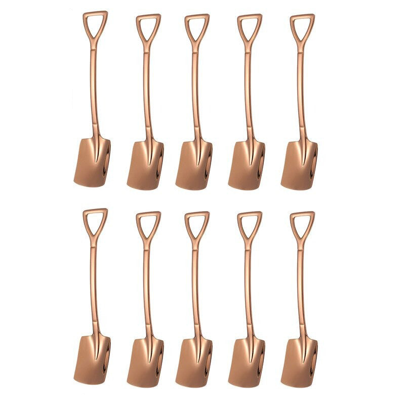 Set van 10 Koffielepels voor Dessert en Thee 10