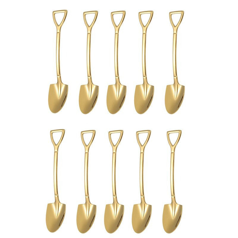 Set van 10 Koffielepels voor Dessert en Thee 11