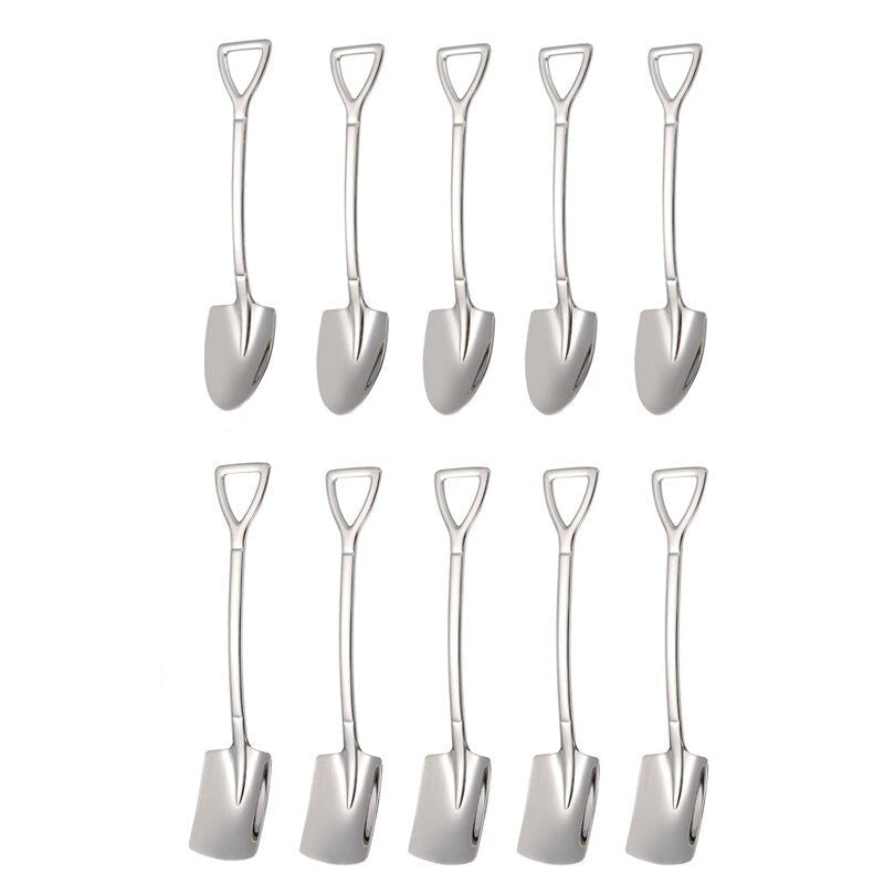 Set van 10 Koffielepels voor Dessert en Thee 12
