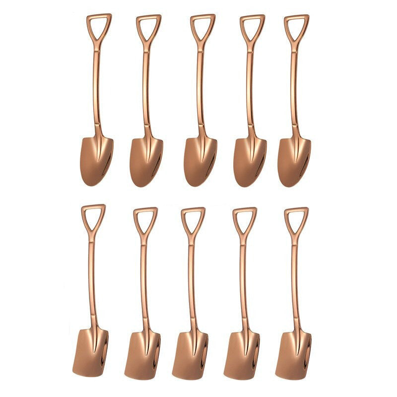 Set van 10 Koffielepels voor Dessert en Thee 15