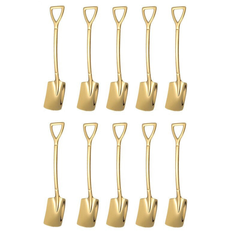 Set van 10 Koffielepels voor Dessert en Thee 19