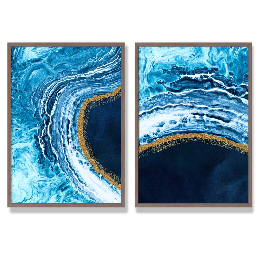 Set van 2 Abstracte Kunstprints voor Modern Interieur 7