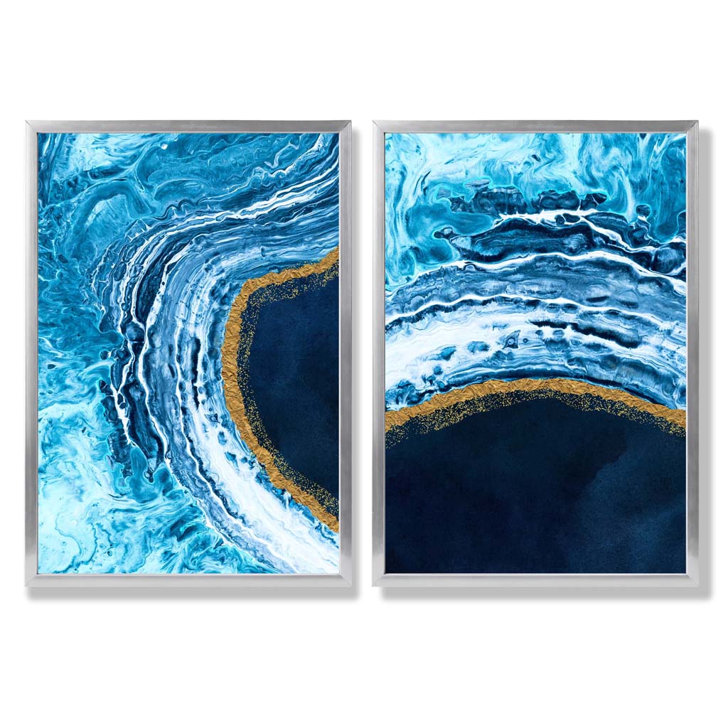 Set van 2 Abstracte Kunstprints voor Modern Interieur 9
