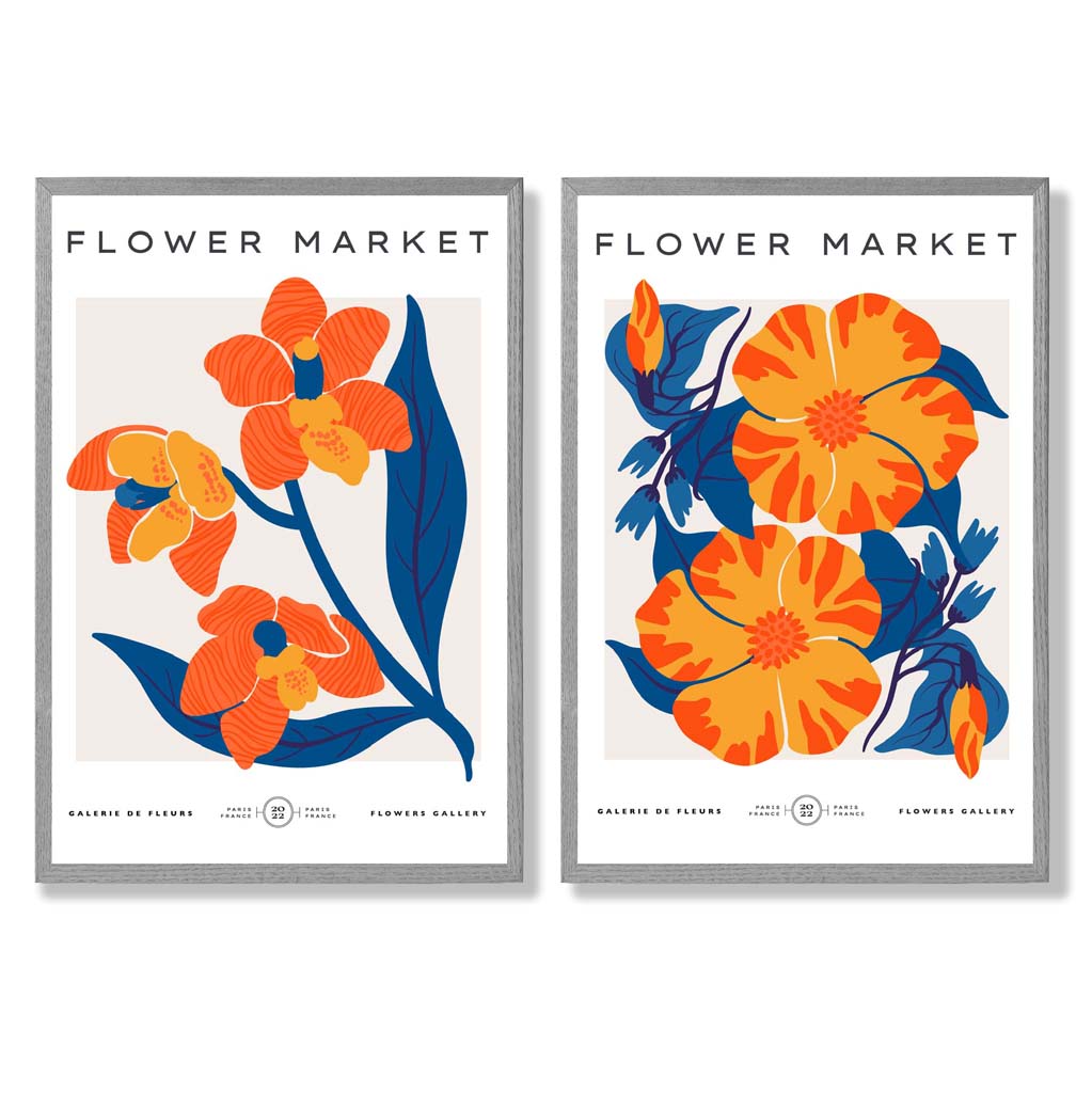 Set van 2 Kunstafdrukken Lentebloemen voor Thuisdecoratie 5