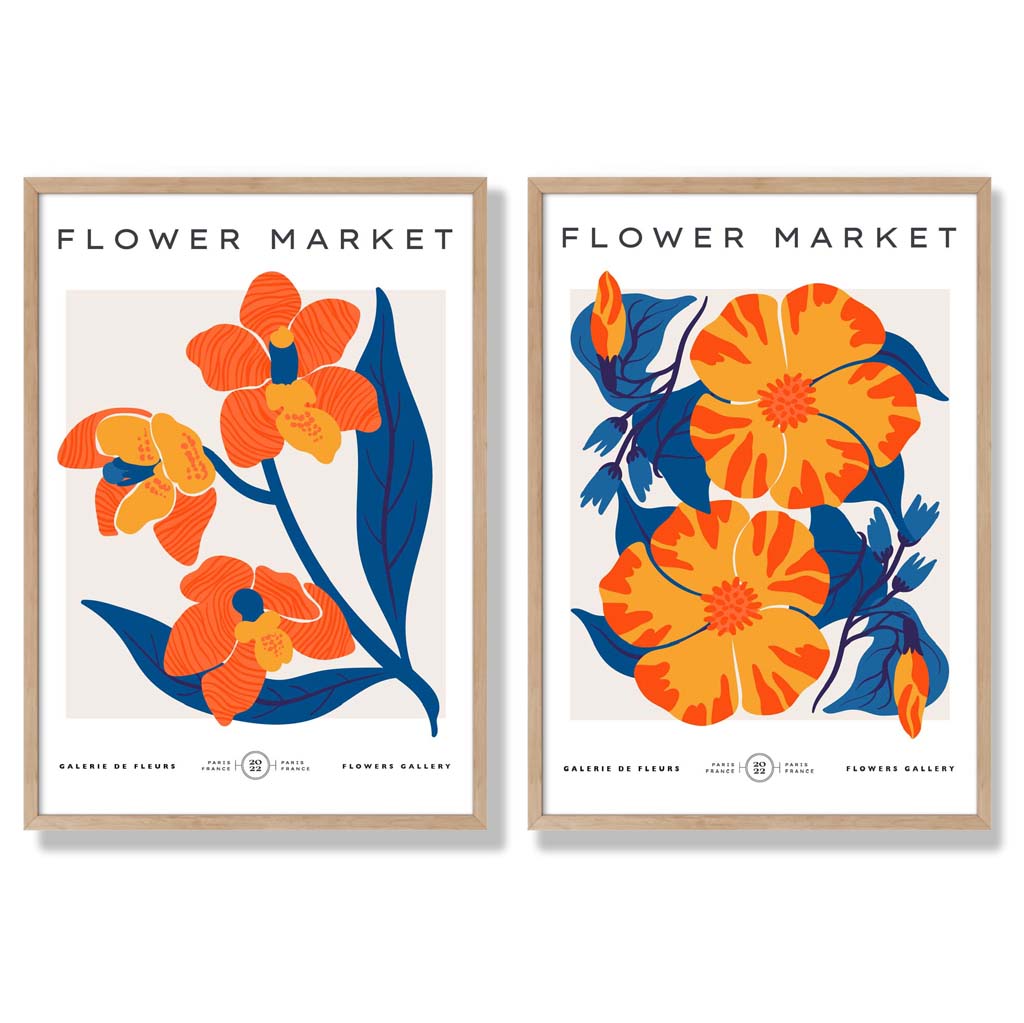 Set van 2 Kunstafdrukken Lentebloemen voor Thuisdecoratie 6
