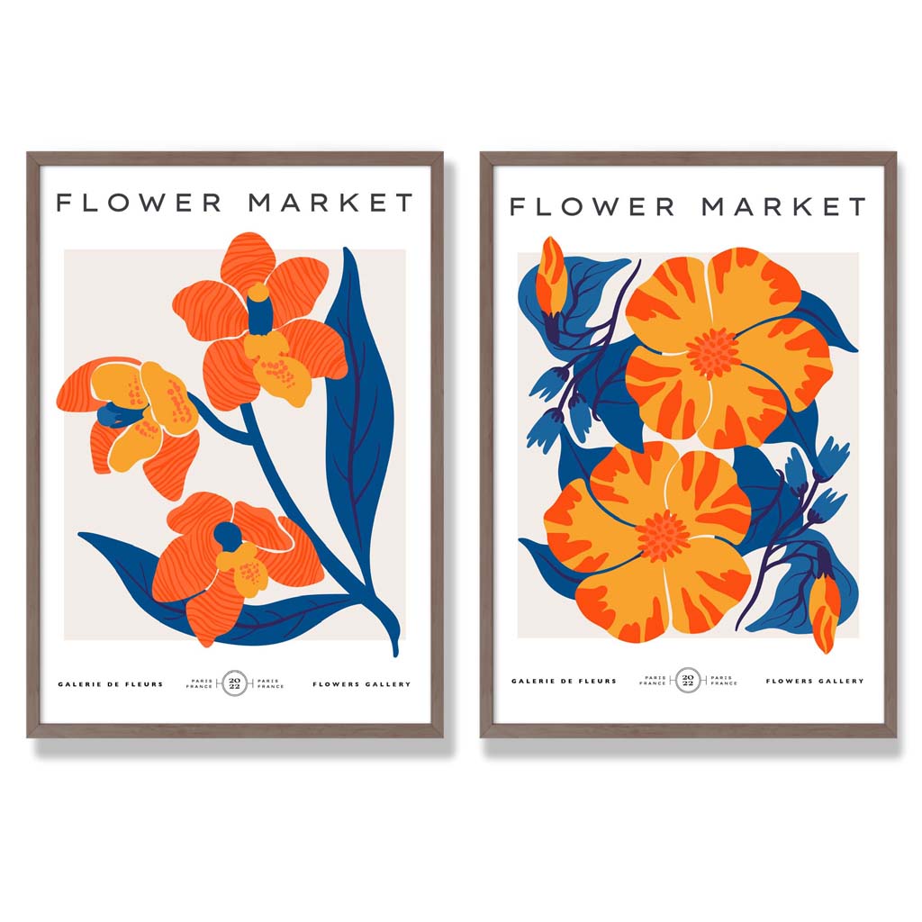 Set van 2 Kunstafdrukken Lentebloemen voor Thuisdecoratie 7