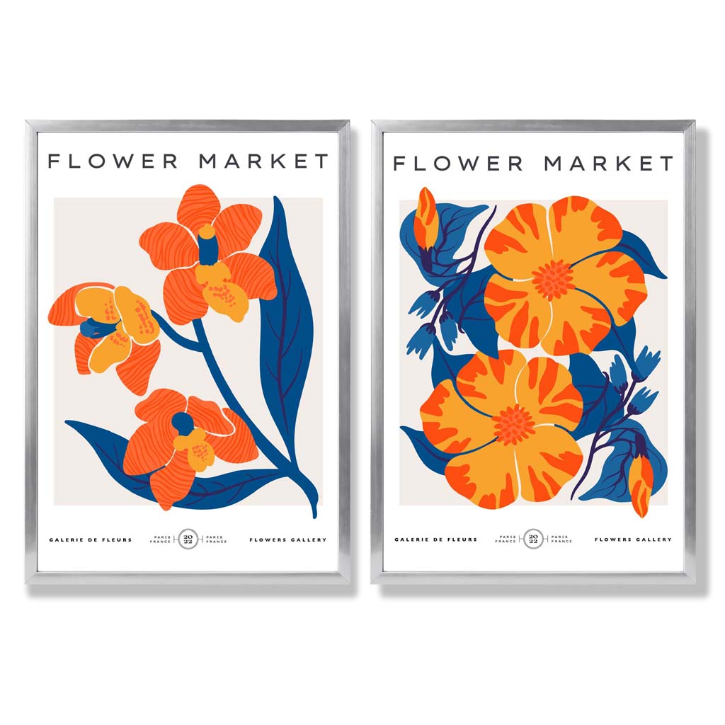 Set van 2 Kunstafdrukken Lentebloemen voor Thuisdecoratie 9