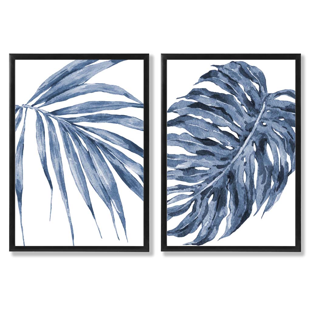 Set van 2 Kunstafdrukken Monstera Papyrus 0
