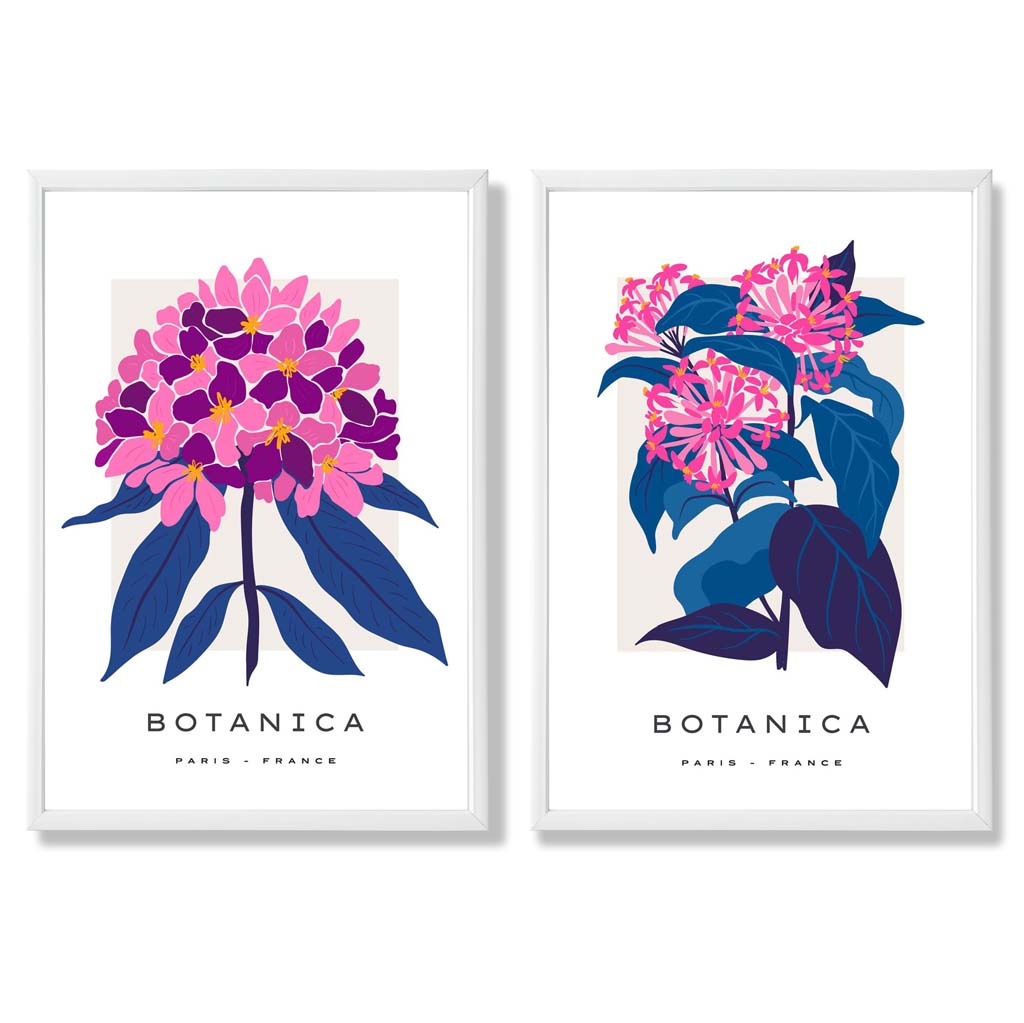 Set van 2 Kunstafdrukken met Zomerbloemen voor Thuisdecoratie 3