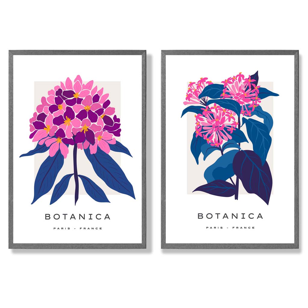 Set van 2 Kunstafdrukken met Zomerbloemen voor Thuisdecoratie 4