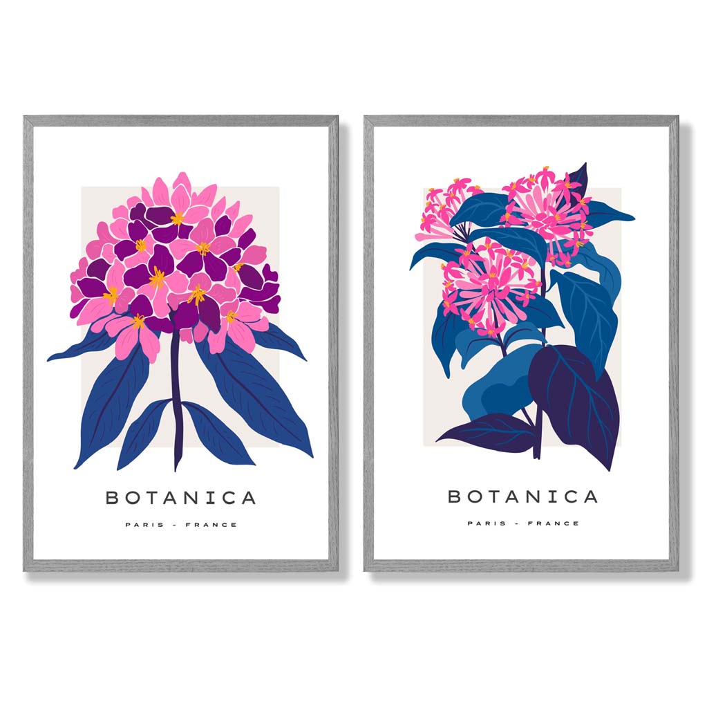 Set van 2 Kunstafdrukken met Zomerbloemen voor Thuisdecoratie 5