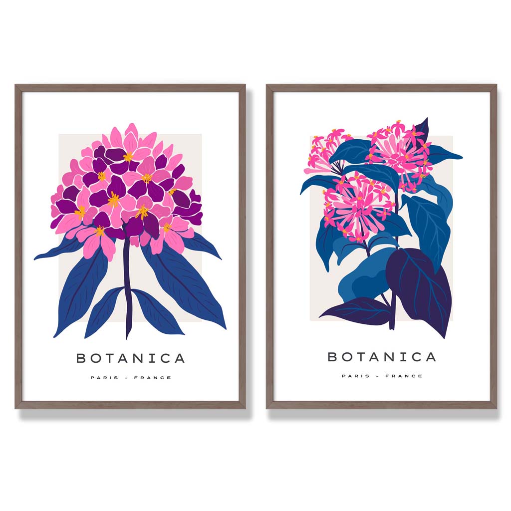 Set van 2 Kunstafdrukken met Zomerbloemen voor Thuisdecoratie 7