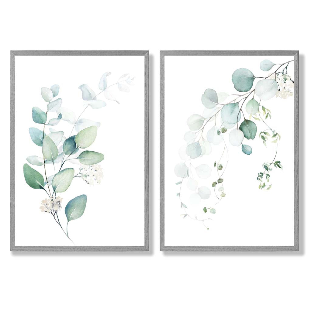Set van 2 Kunstprints Eucalyptus Ingelijst 5