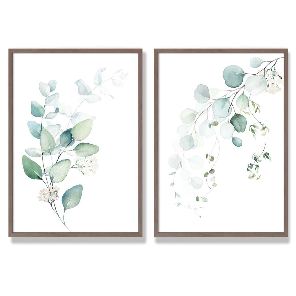 Set van 2 Kunstprints Eucalyptus Ingelijst 7