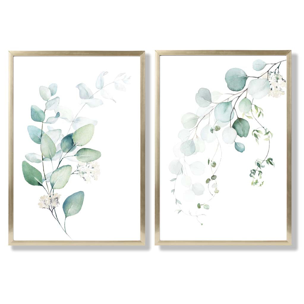 Set van 2 Kunstprints Eucalyptus Ingelijst 8