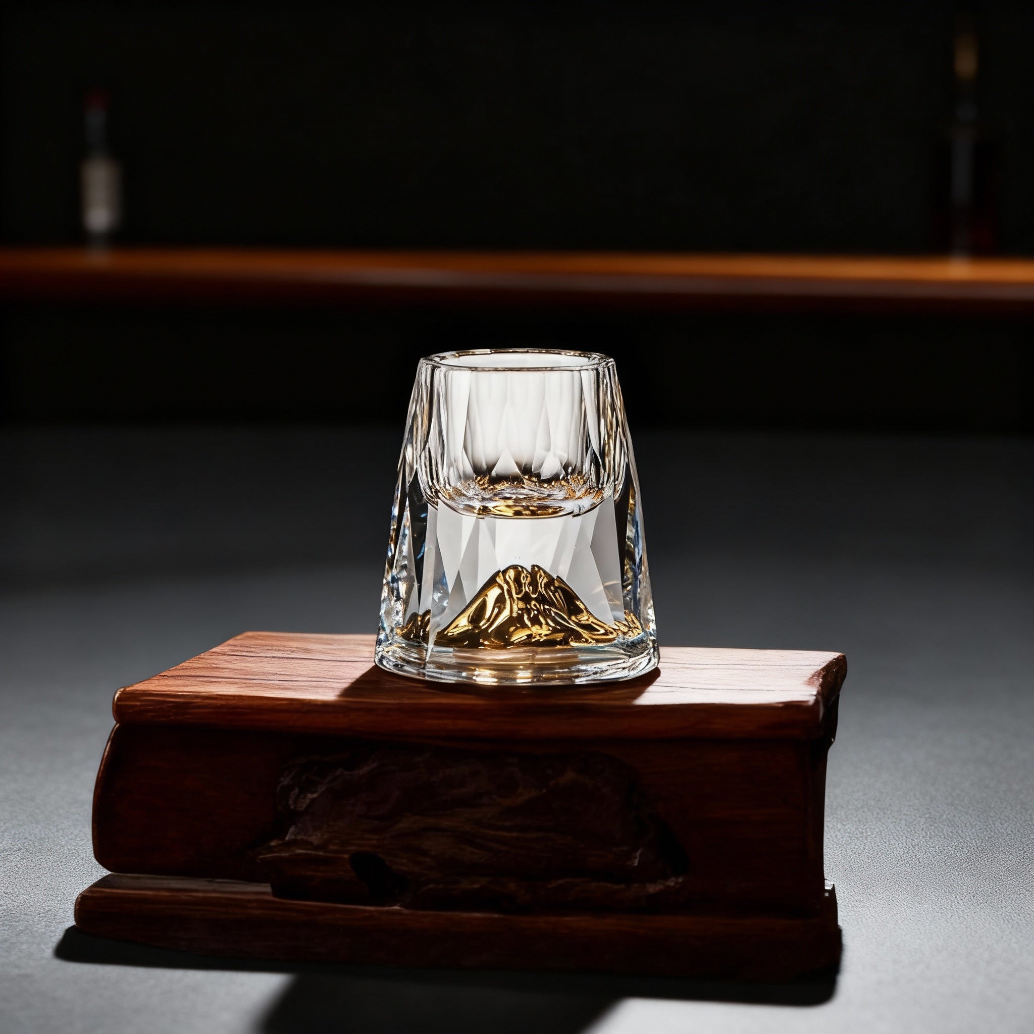 Set van 2 Luxe Kristallen Glazen met Gouden Accenten 1