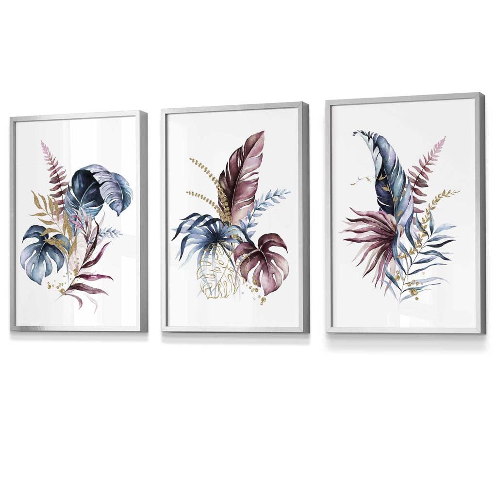 Set van 3 Ingelijste Botanische Kunstprints voor Muurdecoratie 9