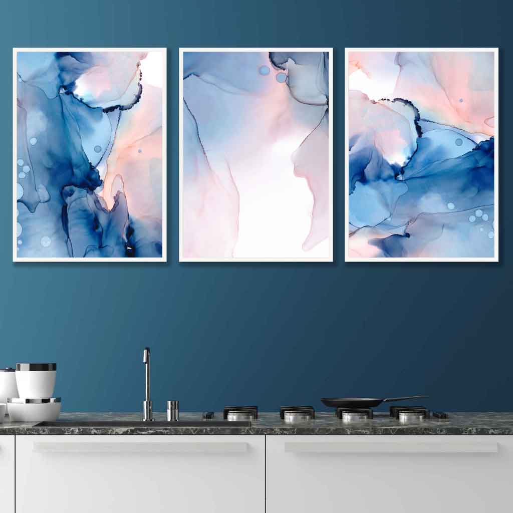 Set van 3 Wandkunst Posters Abstracte Kunst voor Interieur 2