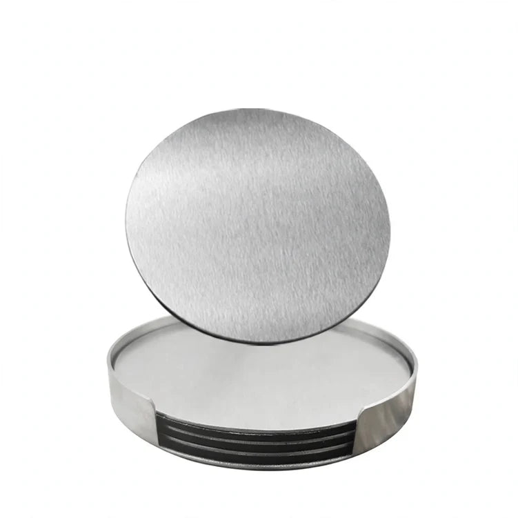 Set van 5 Ronde Onderzetters voor Dames en Heren Modern Design 3