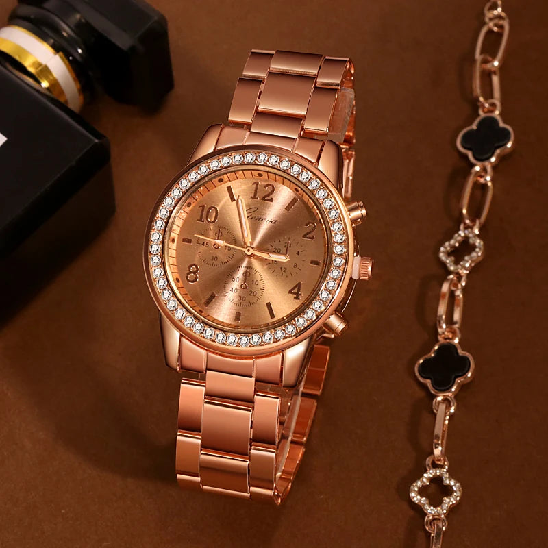 Rhinestone Polshorloge