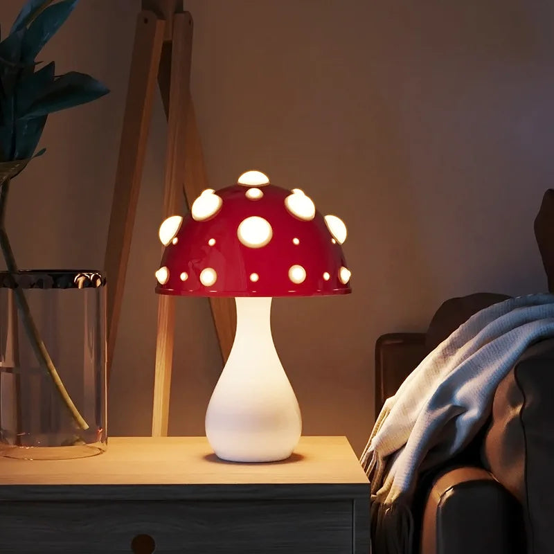 Sfeerlamp Paddestoel Driekleurig voor een Magische Sfeer 4