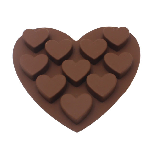 Siliconen Chocoladevorm Hart Bloem Voor Taarten 0
