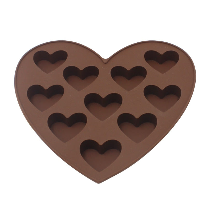 Siliconen Chocoladevorm Hart Bloem Voor Taarten 2