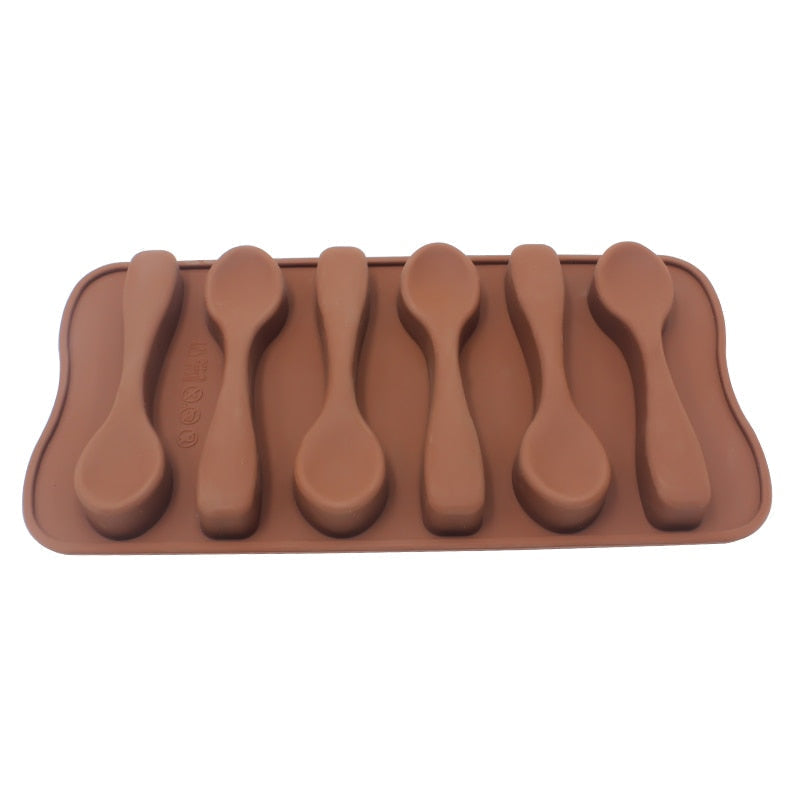Siliconen Chocoladevorm Hart Bloem Voor Taarten 3