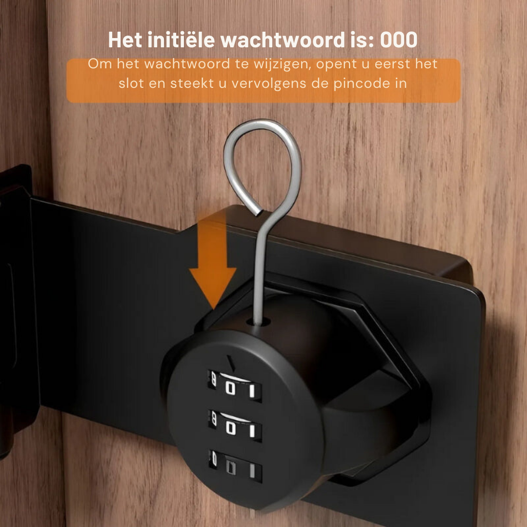 Sleutelloos Combinatieslot Met Instelbare Code Veiligheid 3