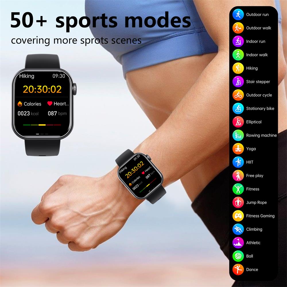 Smartwatch Fitness Tracker met Gezondheidsmonitor en Touchscreen 2