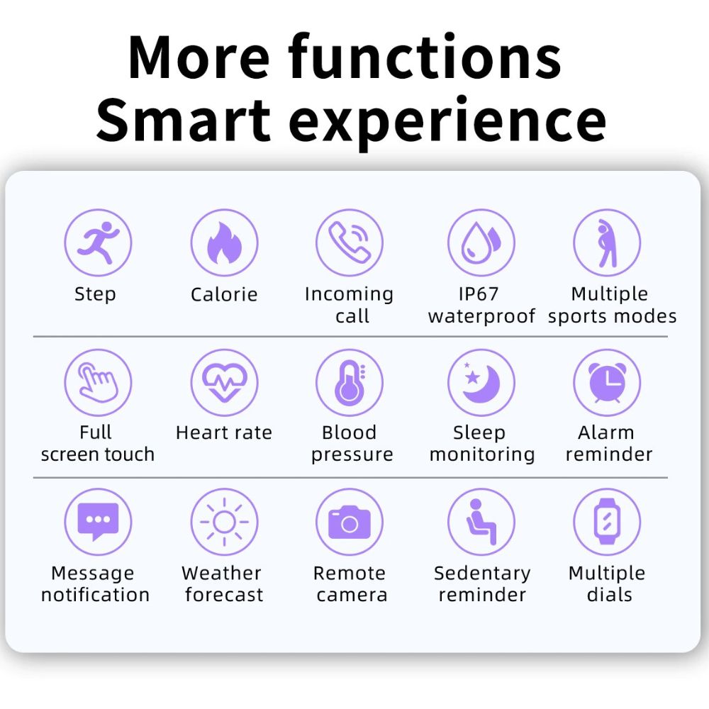 Smartwatch voor Dames en Heren - Ultradunne SlimLine Fit 4