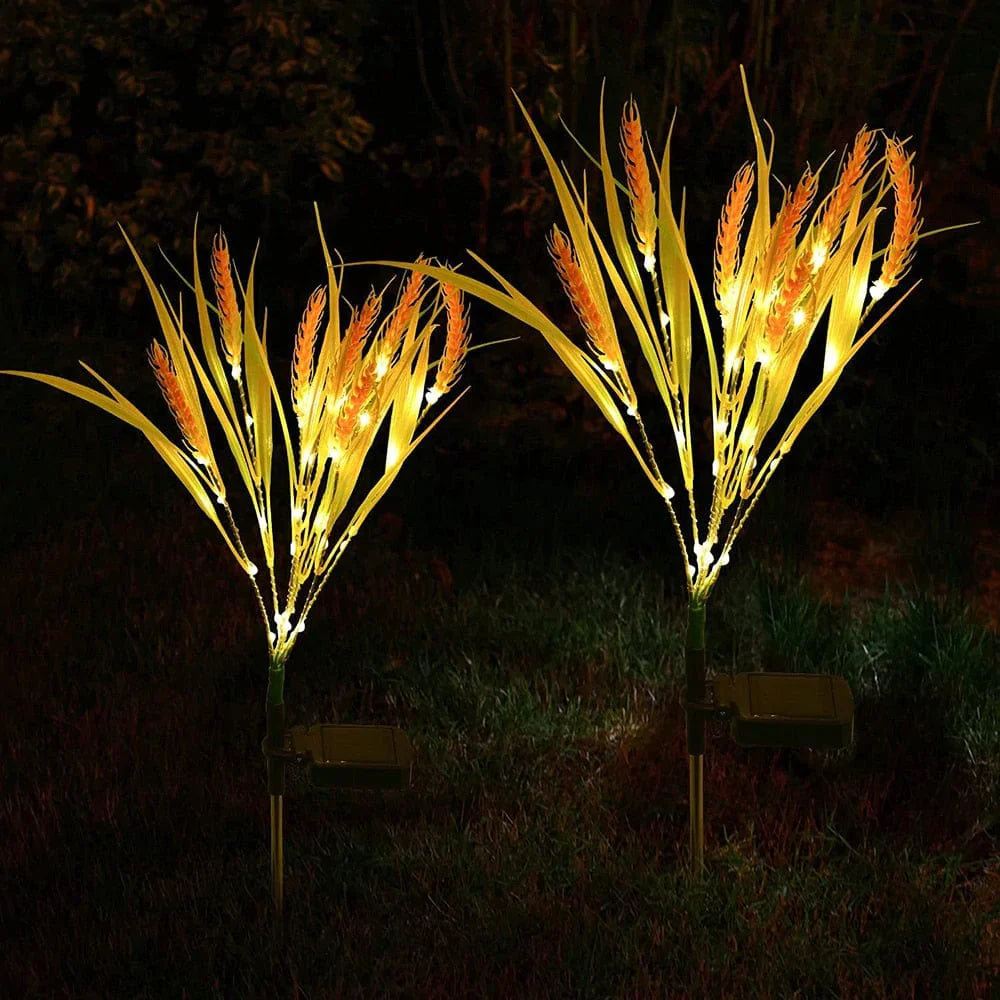Solar Tuinverlichting Set van 2 Zonnebloem LED Lampen voor Buitengebruik 0