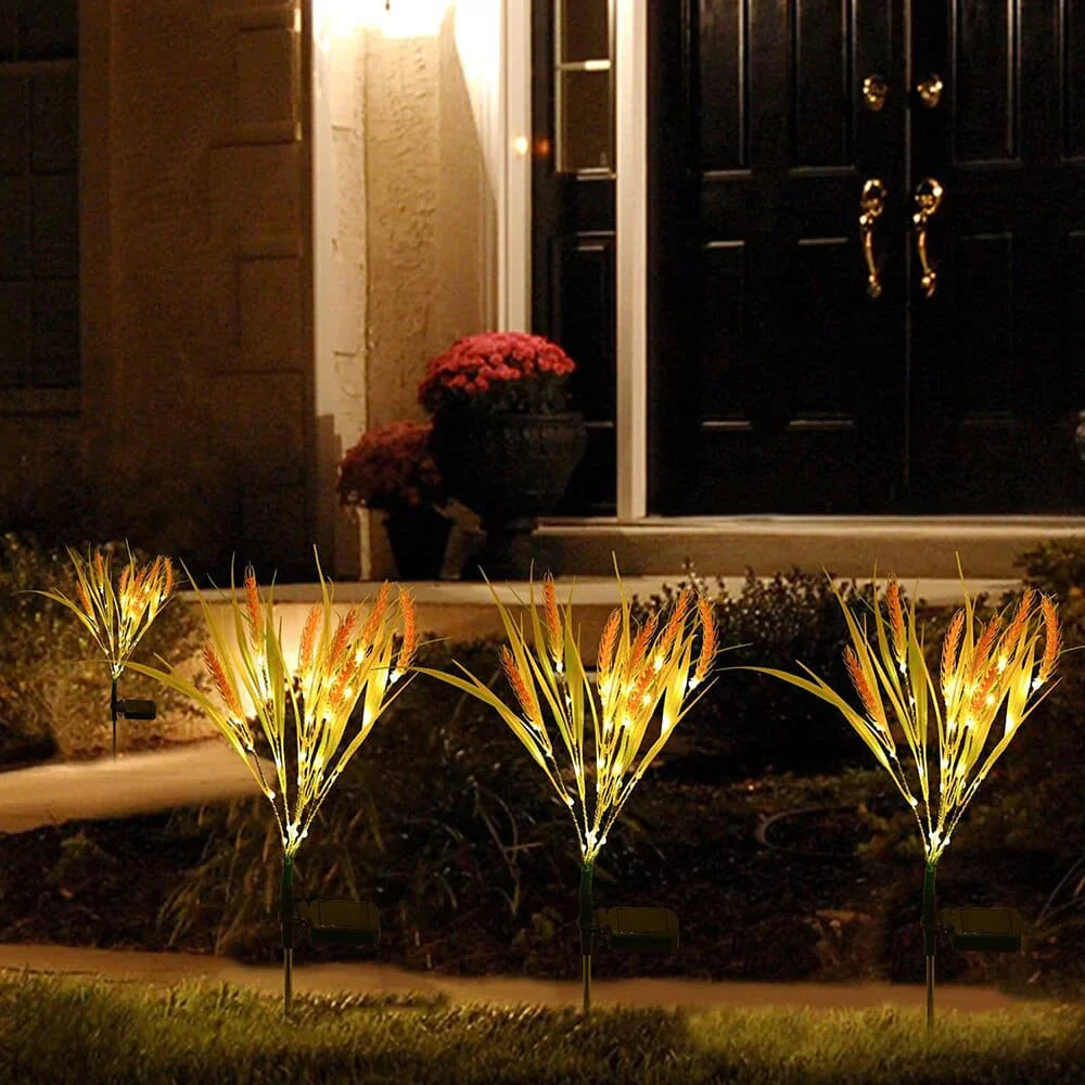 Solar Tuinverlichting Set van 2 Zonnebloem LED Lampen voor Buitengebruik 3