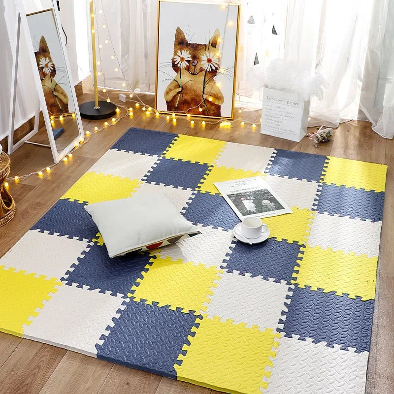 Speelmat Foam Dikke Puzzelstukken voor Baby's met Heldere Kleuren en Speelse Patronen 17