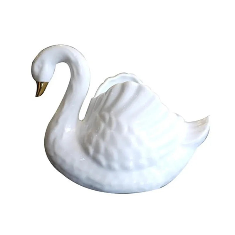 Swan-Shaped Keramische Pot voor Interieur Decoratie 5