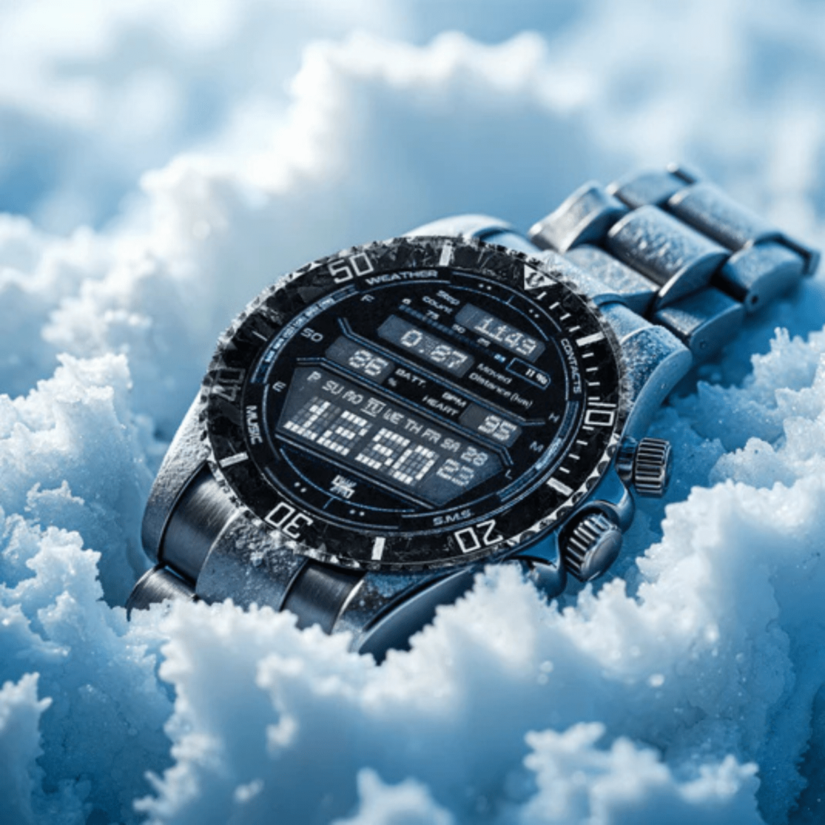 Tactische Smartwatch met GPS en Gezondheidsmonitoring 7