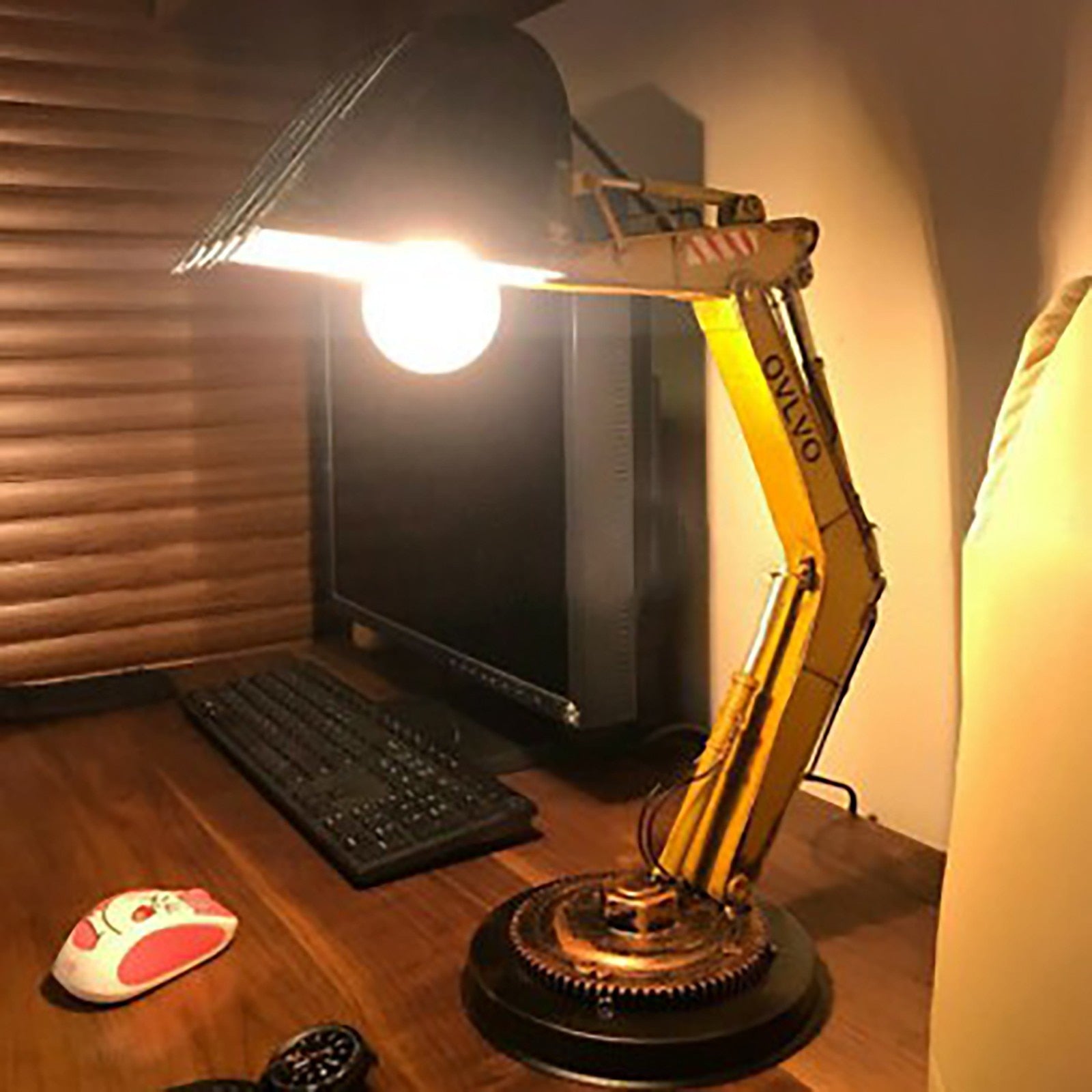 Tafellamp Graafmachine Stijl Voor Kinderen - Speelse Nachtkast Lampje 0