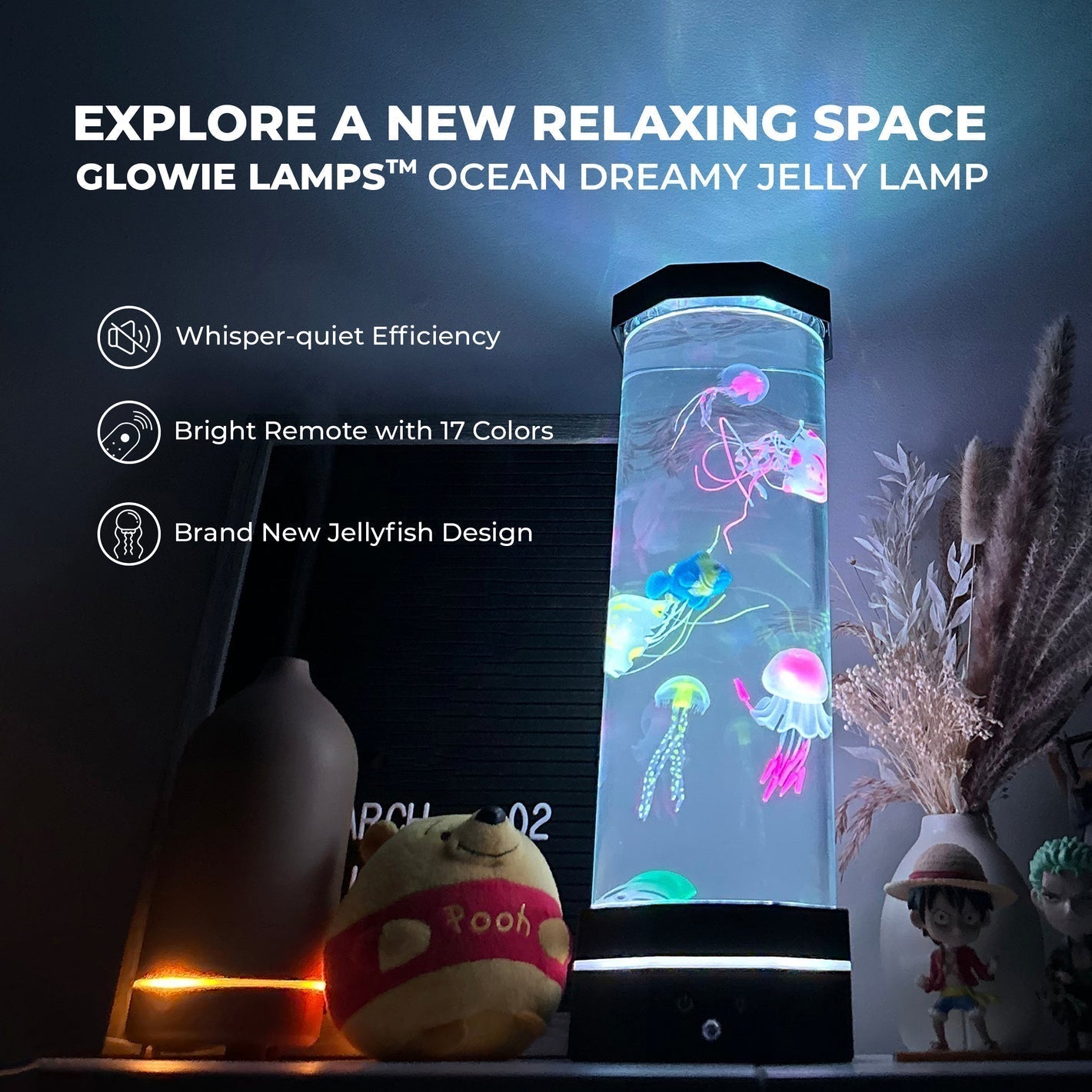Tafellamp met Kwallen Aquarium Design 5