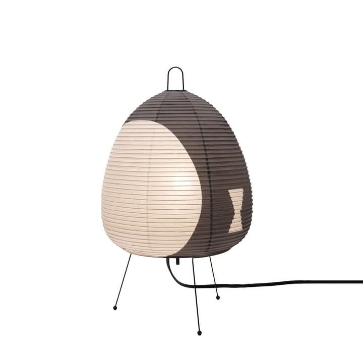 Tafellamp van Rijstpapier met IJzeren Voet in Japans Design 13