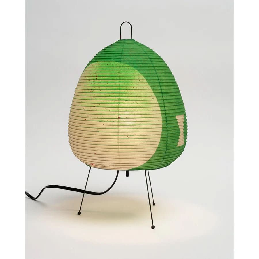 Tafellamp van Rijstpapier met IJzeren Voet in Japans Design 14