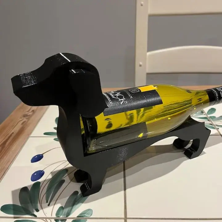 Teckel Wijnfleshouder Uniek Design 7