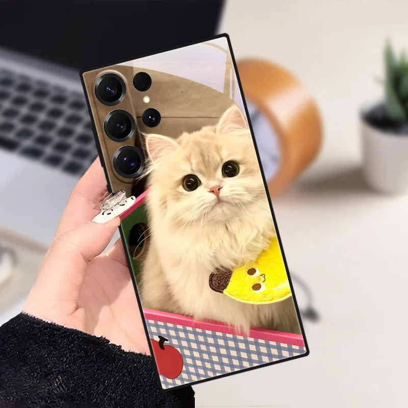 Telefoon Case voor Samsung Galaxy S25 met Dierlijke Ontwerpen 12